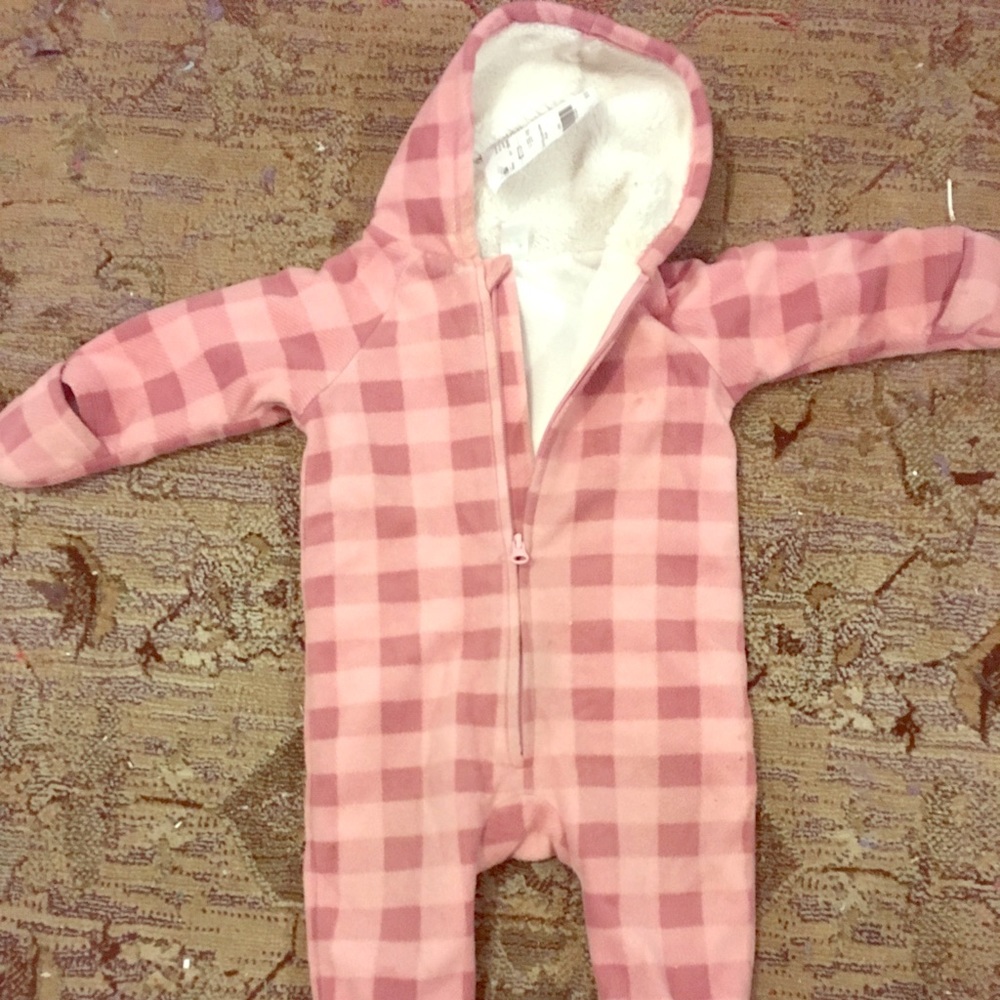6-12 months one piece footed jacket